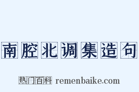 南腔北调集造句是什么意思的图片